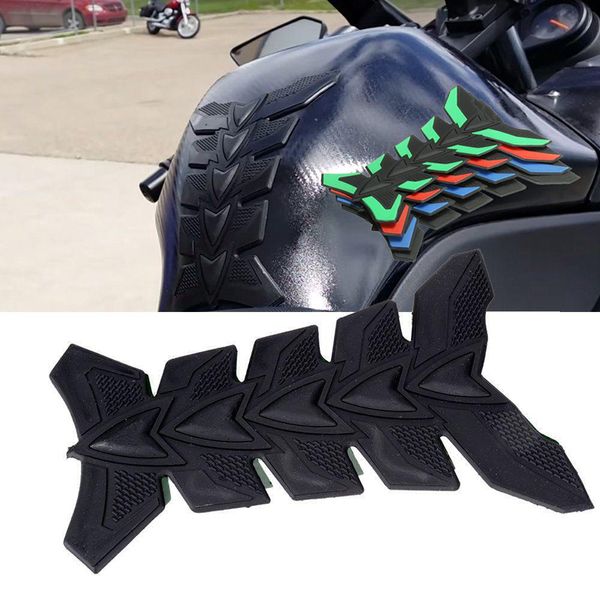 Углеродное волокно 3D мотоциклетная накладка на бак против царапин, защитная наклейка на бак для масла и газа для Honda kawasaki yamaha suzuki