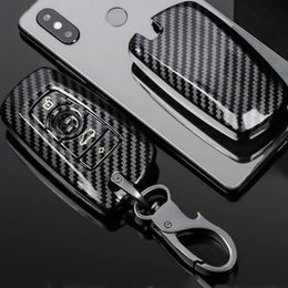 Koolstofvezel ABS Auto Key Case voor F30 F20 F10 F18 F22 F01 X3 X4 F06 F02 M3 M5 Smart Sleutelhanger Afstandsbediening FOB Shell Cover