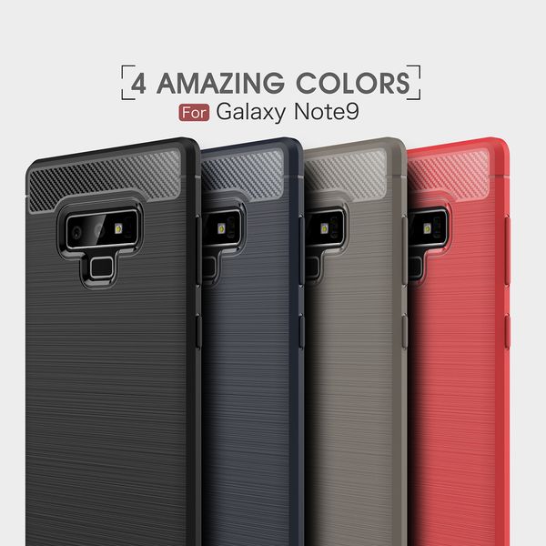 Coque de téléphone antichoc en fibre de carbone pour iPhone X XR XS Max 6 7 et Samsung Galaxy Note 9 8 S8 S9 Plus