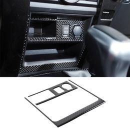 Koolstofvezel Auto Sigarettenaansteker Panel Decoratie Trim Voor Toyota 4Runner 2010 UP Auto-interieur Accessories2229