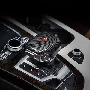 Console de voiture en fibre de carbone Bouton de décalage de la tête Cadre Cadre Cover Cover Sticker pour Audi A4 A5 A6 A7 Q5 Q7 S6 S7 S7 Carry Auto Accessoires auto