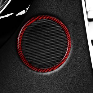 Carbon Fiber Car Styling Door Stereo Speaker Decoration Cover Stickers Trim For BMW F30 F34 3 Series 3GT 2013-2019