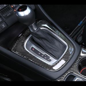 Carbon Fiber Console Gear Shift Frame Decoration Sticker Trim 2 stks voor Audi Q3 2013-2016 Gear Cover Strips Interior Accessoires