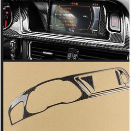 Koolstofvezel dashboard instrumentenpaneel clustermeterbekleding voor Audi A4 S4 A172886