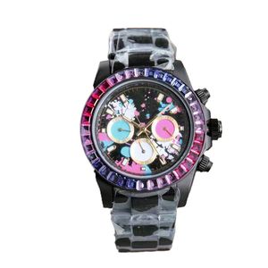 Carbon Fiber Datona Automatic Mechanical Watch Men's Business Casual Brand Watches Dames Elegante mode high-end licht Luxe waterdichte Watch 184886