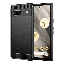 Fundas de teléfono con diseño de fibra de carbono para Google Pixel 7A 7 Pro Samsung Galaxy A24 A34 A54 5G Nokia G310 G42 G22 C110 C300 One Plus Nord CE3 Fundas de TPU