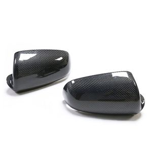 Koolstofvezel Buitenzijde achteruitkijkspiegelafdekking Trim voor Audi A3/A4/A6L/S6 B7 Mirrors Case Gereedschap Trimhouder Accessoires