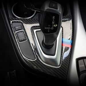 Koolstofvezel voor BMW 1 2 -serie F20 F20 F21 F22 F23 Interieur Gear Shift Airconditioning CD Paneel Deur Armsteun Cover Trim Car Sticker A341D