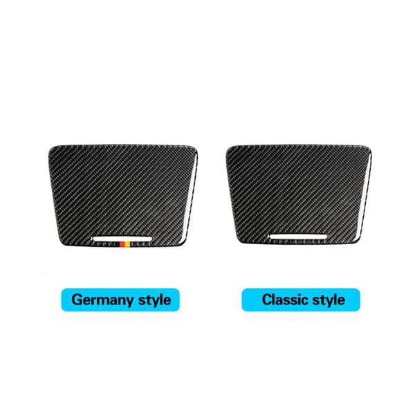 Autocollant intérieur de voiture en Fiber de carbone, porte-gobelet d'eau, garniture de panneau, pour Mercedes classe C W205 C180 C200 GLC, accessoires 303T