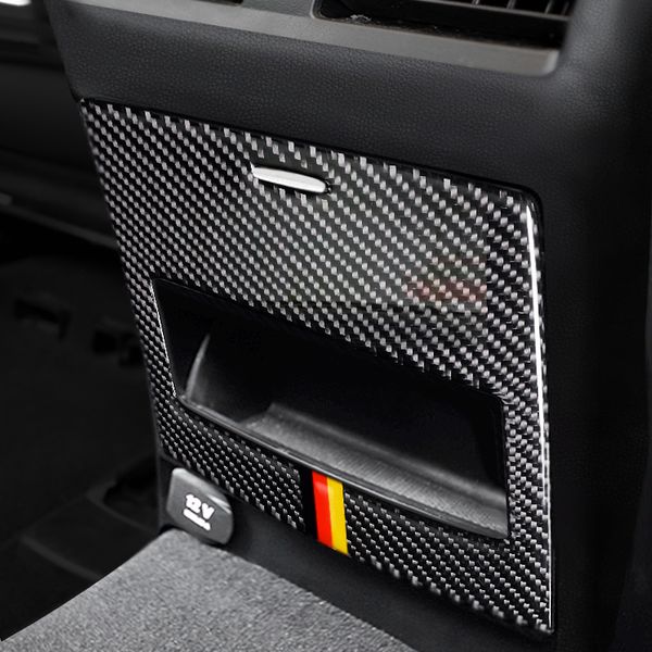 Autocollants de voiture de décoration de boîte de rangement arrière en Fiber de carbone pour Mercedes ML 2012-2016 GL 2013-2016 GLS 2016-2018 GLE 2015-2018