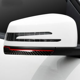 Koolstofvezel Achteruitkijkspiegel Anti-RUB Strips Anti-botsing Protector Sticker voor Benz Mercedes W204 W212 A / B / C / E / G GLA GLE GLK