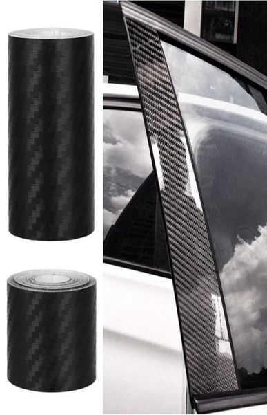 Rollos de fibra de carbono, pegatinas para coche, Protector de parachoques para puerta de coche, protección de marco de ventana, pegatinas adhesivas suaves para coche 3M5M1026941