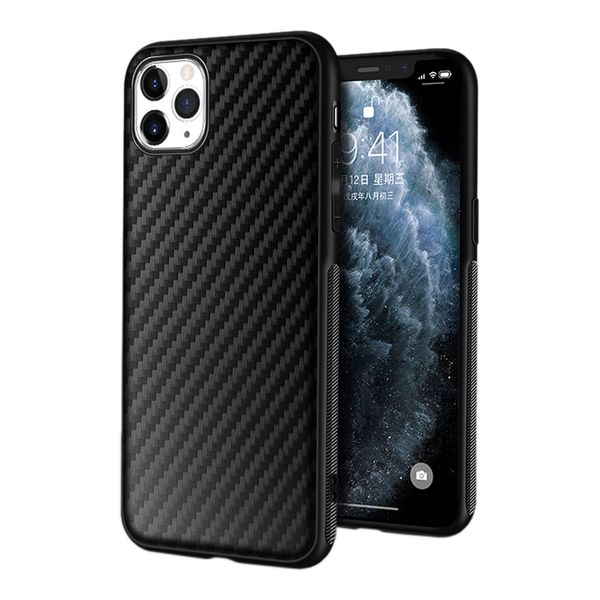 Étuis en TPU souple en fibre de carbone mince mince antichoc protection hybride contre les chutes pour iPhone 13 12 11 Pro Max X XR XS Max 7 8 Plus Samsung S20 Ultra S21 FE A21S A02S A22 A32 A52 A72