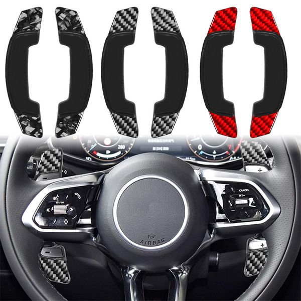 Accesorios para el automóvil del volante de la fibra de carbono para J Aguar XE XL XF XFL F-Pace 20 21 22 23 Rojo/Negro/Forzado