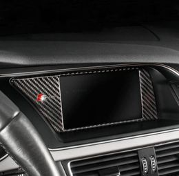 Carbon Fibre Sticker Car Console Inner GPS NAVIGATION NBT Cadre d'écran NBT COUVERTURE AUTO ACCESSOIRES AUTO