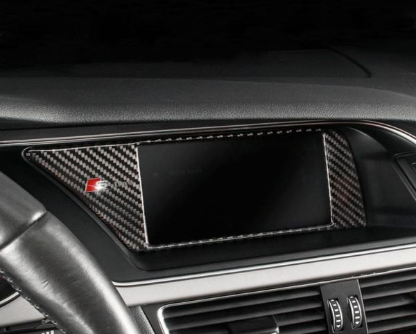 Carbon Fibre Sticker Car Console Inner GPS NABIGATION NBT Cadre d'écran NBT COUVERTURE AUTO ACCESSOIRES AUTO