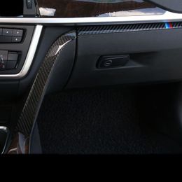 Pegatina de fibra de carbono Corrográfico Interior Copilot Glove Box Many Decoración Cubierta de la cubierta Pegatinas para BMW 3 4 Series 3GT F30 F31 F32 F3 OMFP