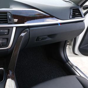 Autocollant en Fiber de carbone style de voiture intérieur copilote boîte à gants poignée décoration couverture garniture autocollants pour BMW 3 4 série 3GT F30 F31 F255j