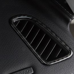 Carbon Sticker Dashboard Airconditioning Vent Outlet Cover Trim Frame Voor Mercedes C Klasse W205 C180 C200 GLC Accessories3113