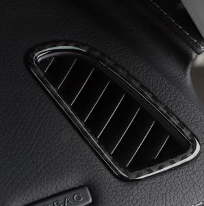 Koolstofvezel Sticker Dashboard Airconditioning Vent Outlet Cover Trim Frame Voor Mercedes C Klasse W205 C180 C200 GLC Accessoires6440068