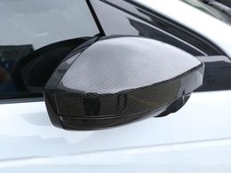 Koolstofvezelstijl achteruitkijkspiegelafdekking Trim voor Discovery Sport 15-18 Evoque voor Jaguar F-Pace 2016 ABS CAR Styling8862398