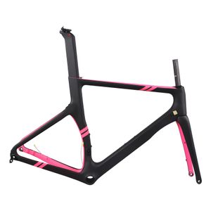 Koolstofvezel T800 Aero Road Bike Frame TT-X3 Custom Paint BB386 BODEMBRAAP MAX TYRE 700X28C