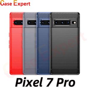 Koolstofvezeltextuur TPU -hoesjes voor iPhone 14 Plus Pro Max Google Pixel 7 Pro 6A 5A 5 XL 4A 3A 3 2