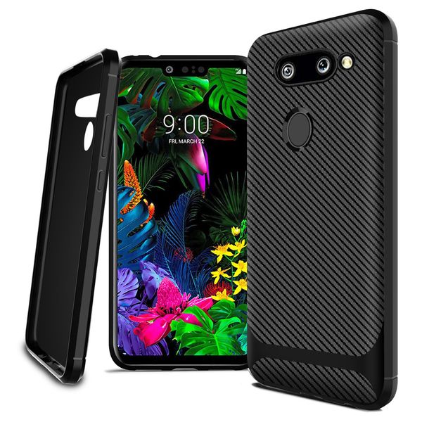 Coque en fibre de carbone TPU ultra fine et flexible en silicone souple antichoc anti-rayures pour XIAOMI9/VIVO Y15/V15/X27 PRO/Z1 PRO/Z5X/V15 PRO