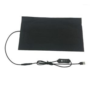 Tapis chauffant universel étanche en Fiber de carbone, électrique, 3 vitesses réglables, solide, intérieur, synchronisation USB, coussin chauffant pour animaux de compagnie, résistant à la mastication, 1321w