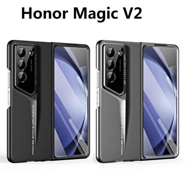 Étui rigide pour Honor Magic V2 VS2, fente pour stylo, Film de verre pliable, housse de protection rigide mate