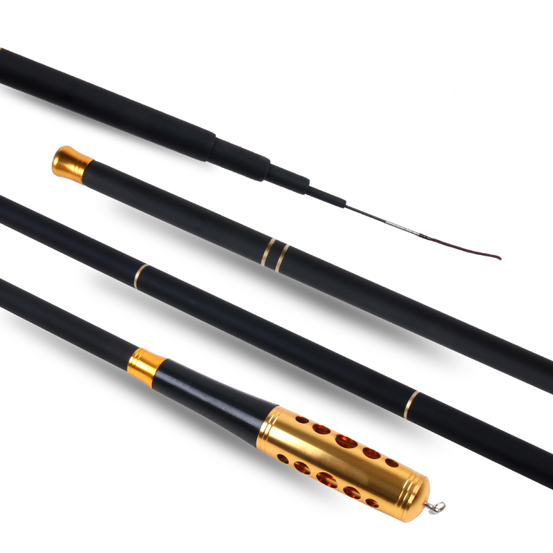 Carbon platform fishing rod, ultra light and hard, 37 adjustable metal handle fishing rod