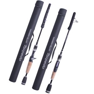 Carbon Telescopic UL Hengel Pole 1.8m 2G-7G Ultralight Draagbare Travel Spinning Casting Rods met Rod Bag voor Trout Pike
