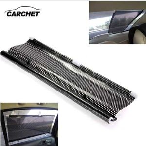 CARCHET Car Sun Shade Shield Visor Window Retractable Black 50x125cm Universal Windshield Sunshades