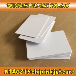 Carte Livraison gratuite 50pcs à jet d'encre imprimables cartes NFC vierges, puce RFID 215 pour tous les téléphones NFC.