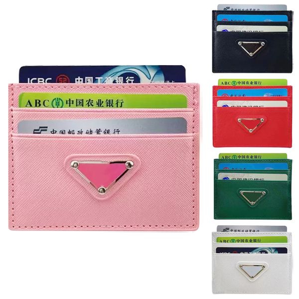 Porte-cartes Triangle Pochette à clés Porte-cartes Organisateur de poche design Porte-clés Porte-monnaie pour femme Porte-passeport vintage en cuir Rouge Porte-monnaie Porte-clés