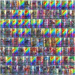 Kaartspellen 100Pc 1 Pack Flash Pokemon Collectie Bordspel Willekeurige Geschenken Voor Kinderen Y1212273X Drop Levering Speelgoed Puzzels Dhqsa