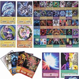 Jeux de cartes 100pcs Yu Gi Oh Flash japonais style différent duel monstres magicien sombre bricolage jeu cartes de collection livraison directe jouet Dht5Q