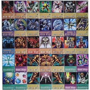 Kaartspellen 100 stcs yu gi oh Japanse 100 verschillende anime -stijl kaartvleugel Dragon Giant Soldier Sky Dragon Flash Card Kids speelgoedcadeau