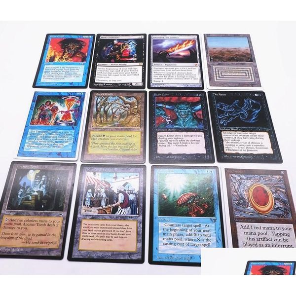 Jeux de cartes 126 pièces/lot jeu de magie cartes de bricolage de Version anglaise jeux de société mat Collection personnalisée Tcg classiques livraison directe jouets cadeau Dhsc0