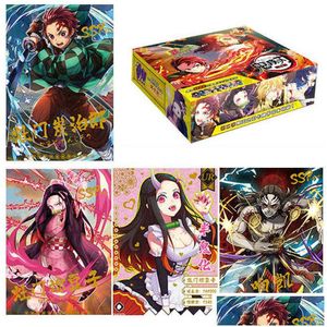 Jeux de cartes 2021 Original Demons Slayers Collection Tcg Jeu Cartes Table Jouets Pour Famille Enfants Cadeau De Noël Aa220314 Drop Delive Dhu6C