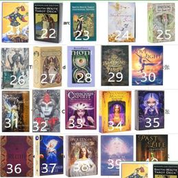 Kaartspellen 220 stijlen Tarots Witch Rider Smith Waite Shadowscapes Wild Tarot Deck Bordspelkaarten met Colorf Box Engelse versie D Dheo5