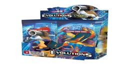 Juegos de cartas 324 piezas Tarjetas Tcg Xy Evolutions Booster Display Box 36 paquetes Juego Colección para niños Juguetes Regalo Papel Entrega directa Regalos P1345419