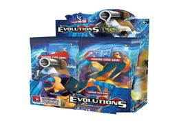 Juegos de cartas 324 piezas Tarjetas Tcg Xy Evolutions Booster Display Box 36 paquetes Juego Colección para niños Juguetes Regalo Papel Entrega directa Regalos P4913515