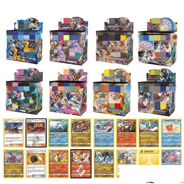 Jeux de cartes 324Pcs Entertainment Collection Jeu de société Battle Cards Elf English Dhs Wholesale Epacket Retail Kids Collections Toy Dro Dhwgu