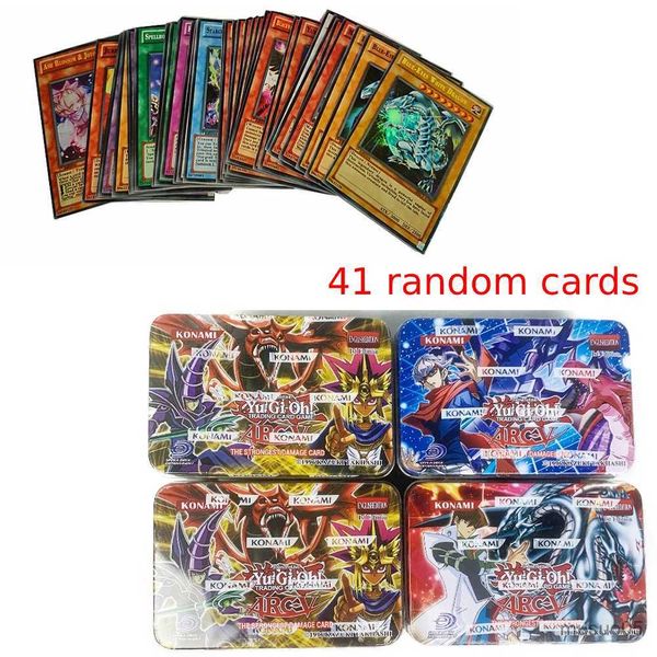 Jeux de cartes 41 pièces/ensemble cartes Yugioh MUTOU YOGI KAIBA SETO édition complète carte de Collection pas de répétition avec Flash anglais jeux de cartes jouet