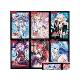 Jeux de cartes 50pcs / lot yu-gi-oh dark magicien girl board yuh manches protecteur jouet gouttes de gouttes cadeaux