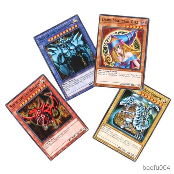 Juegos de cartas 66 Unids / caja Inglés Yu Gi Oh Cartas Juego Trading Battle Carte Dark Magician Collection Niños yugioh Juego de naipes Juguete R230821