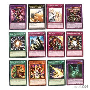 Kaartspellen 72pcs/box yu gi oh kaart in het Engelse eldlich sky spits virtual word yu gi oh master duel concurrerende dek handelskaart game r230821