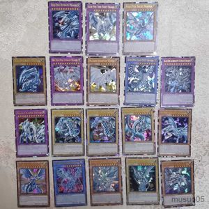 Juegos de cartas 72PCS Yu Gi Oh Anime Tarjeta inglesa Wing Dragon Soldado gigante Sky Dragon Flash Card Tarjetas de juego de colección Regalos para niños