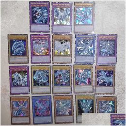 Jeux de cartes 72 pièces Yu Gi Oh aile anglaise Dragon Nt soldat ciel jeu Flash cartes de collection cadeaux pour enfants livraison directe Dhqaa